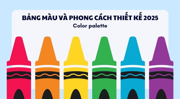 Bảng màu và phong cách thiết kế 2025 thumbnails